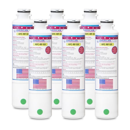 AFC Brand AFC-RF-S3, Compatible To Samsung DA2900019A Refrigerator Water Filters (6PK) Made By AFC